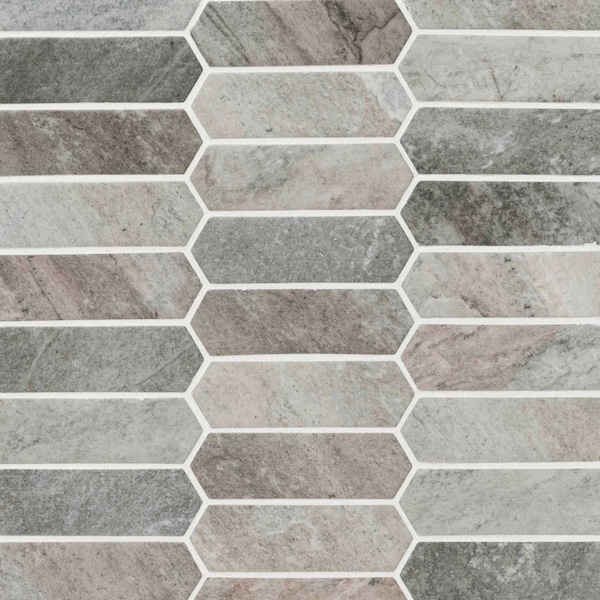 Msi Stonella Picket 9.84 In. X 14.13 In. Glass Mesh-Mounted Mosaic Tile, 15PK ZOR-MD-0324 - main